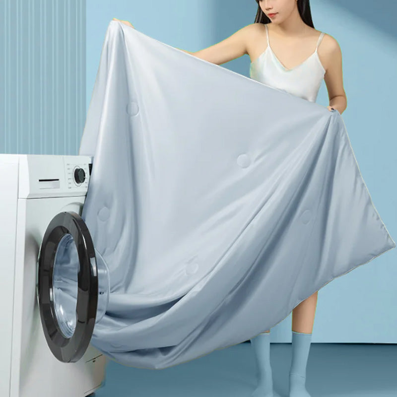 Conjunto de Cama de Seda Gelada Para o Verão [Compre 1 Leve 2]