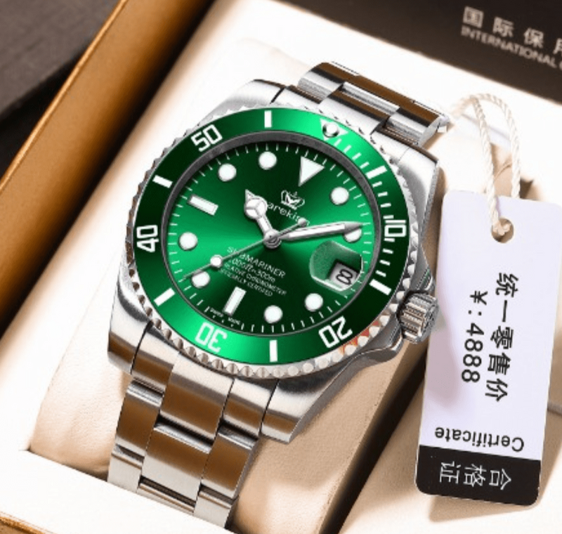 Relógio Suíço Masculino Original Em Aço Inoxidável