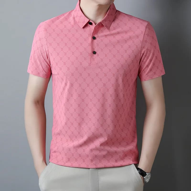 Camisa Polo Masculina Rosa