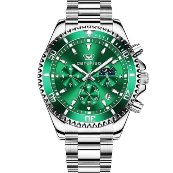 Relógio Suíço Masculino Original Em Aço Inoxidável
