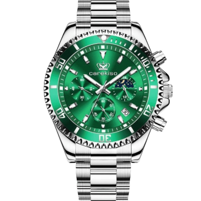 Relógio Suíço Masculino Original Em Aço Inoxidável