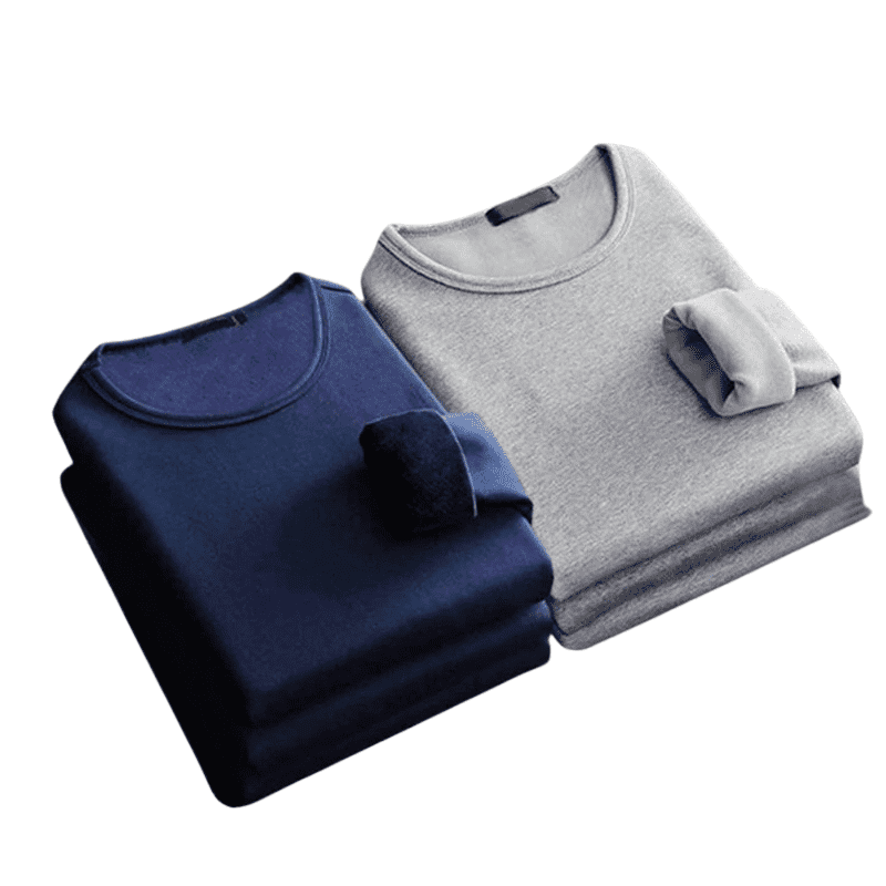 Moletom Masculino Azul e Cinza