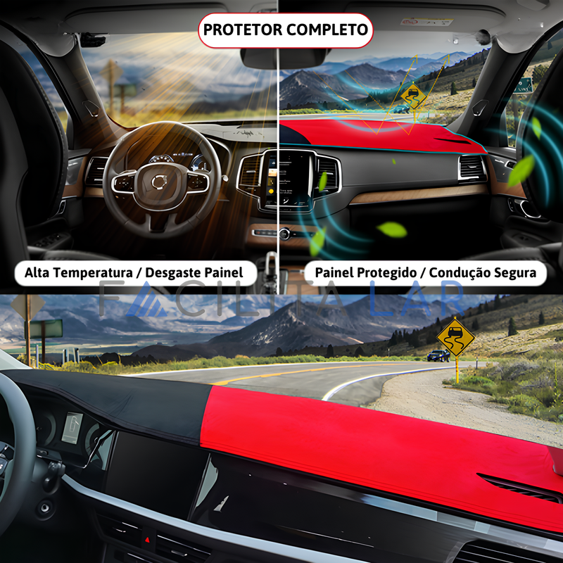 Kit de Protetor de Painel UNIVERSAL - Conforto e Estilo Exclusivo para seu Carro