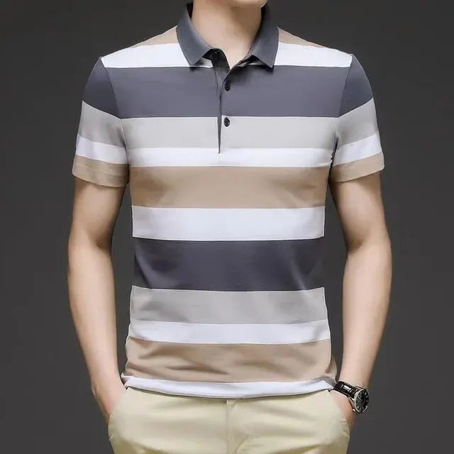 Camisa Masculina Polo Listrada