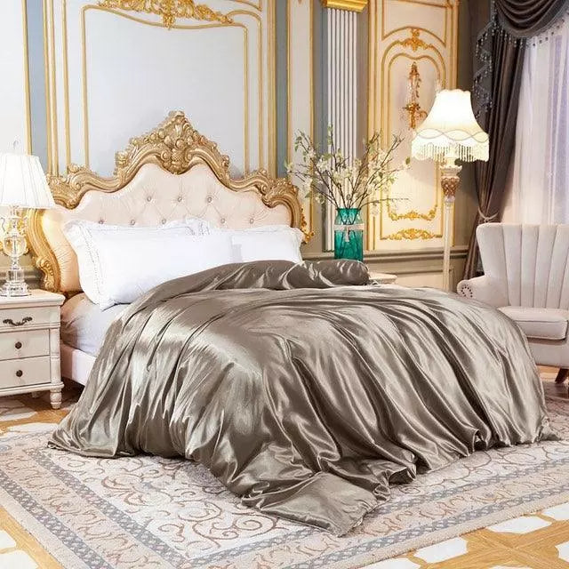 Conjunto de Roupas de Cama de Cetim - SONOLUXE