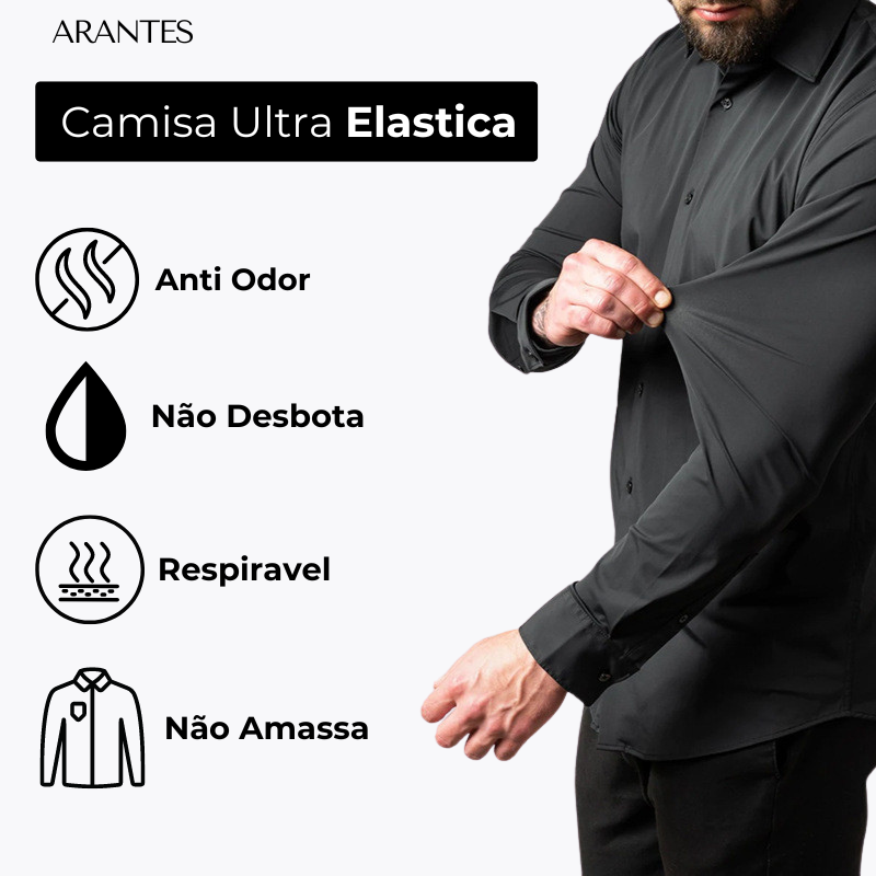 Pague 1 Leve 2 |  Camisa Ultra Tech Social - Original Anti amassados