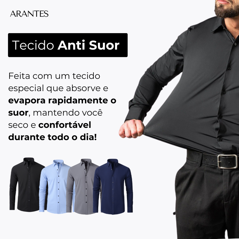 Pague 1 Leve 2 |  Camisa Ultra Tech Social - Original Anti amassados