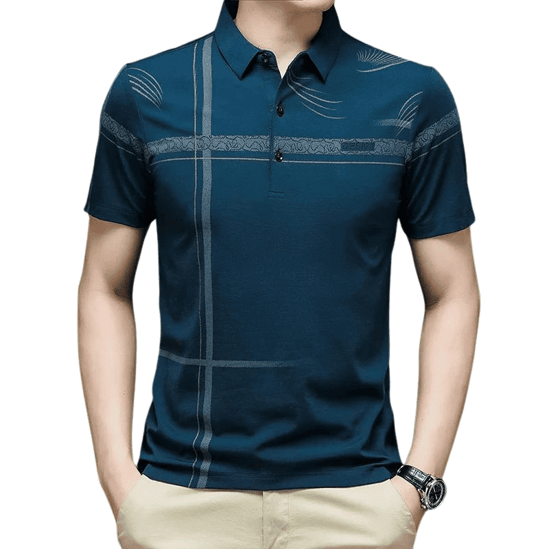 Camiseta Polo Masculina - Seda Grega