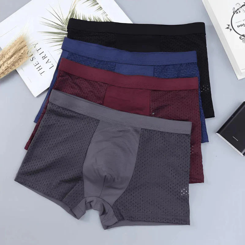 [Pague 5, Leve 10] Kit de Cuecas Brave Boxer de Fibra de Bambu com 2 BRINDES: Relógio e Óculos