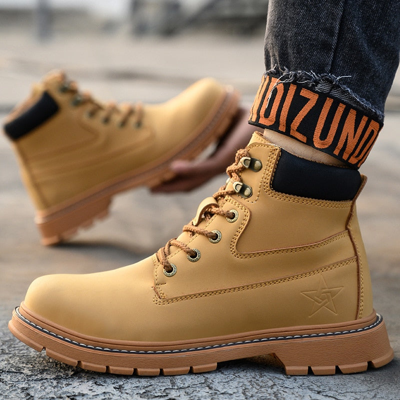 Coturno Masculino em Couro - Army Star