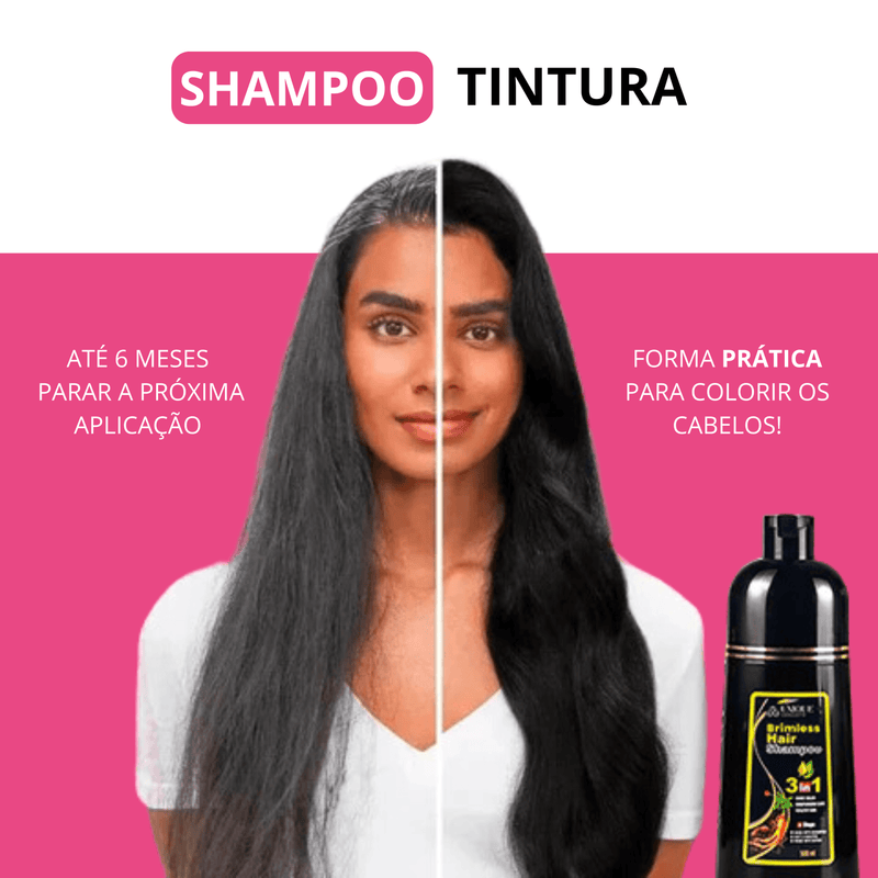 Shampoo Brimless Natural 3 em 1 (Dura até 6 Meses) + Creme Hidratante de BRINDE