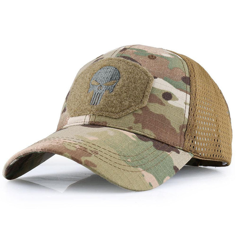 Boné Camuflado Multicamadas Ajustável - SkullHat - Loja Justa