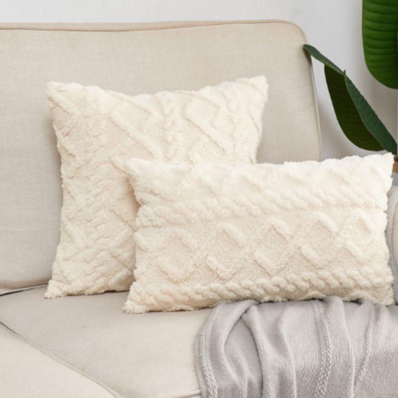 Travesseiro Estilo Boho - 45x45 Algodão e Linho
