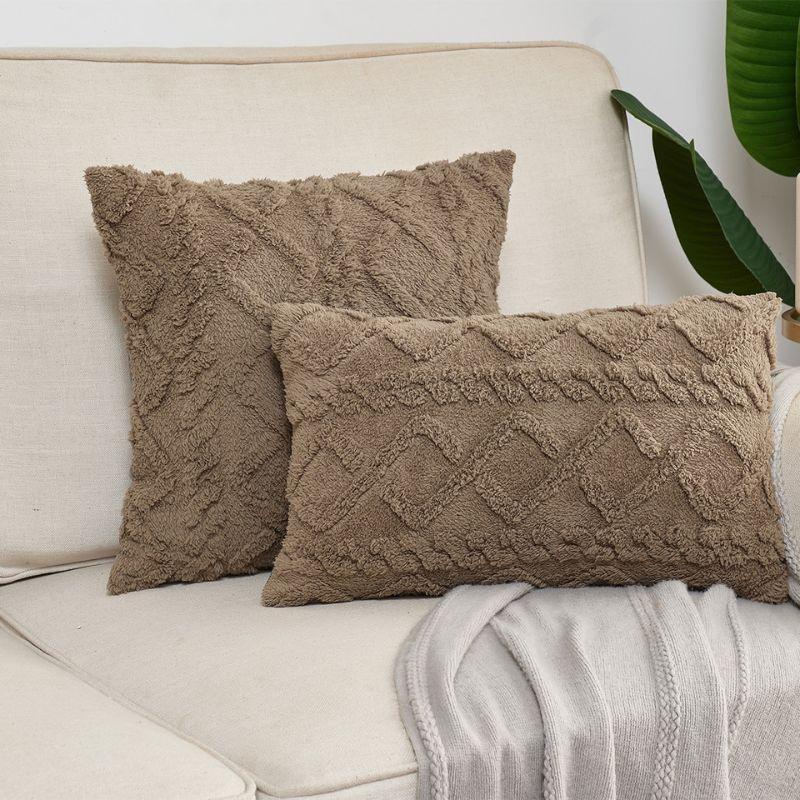 Travesseiro Estilo Boho - 45x45 Algodão e Linho