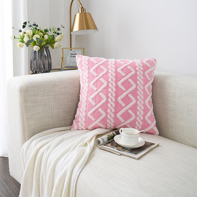 Travesseiro Estilo Boho - 45x45 Algodão e Linho