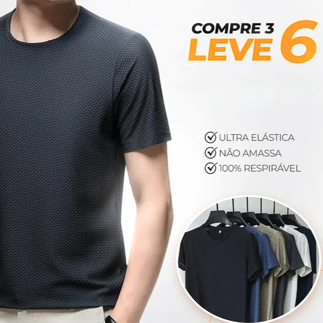 Kit de 3 Camisas Respiráveis Premium