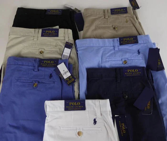 (PAGUE 3 LEVE 7) Bermudas Ralph Lauren 100% Sarja Premium - Últimas Unidades