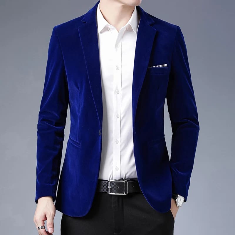 Blazer Masculino Aveludado De Luxo