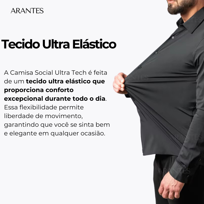 Pague 1 Leve 2 |  Camisa Ultra Tech Social - Original Anti amassados