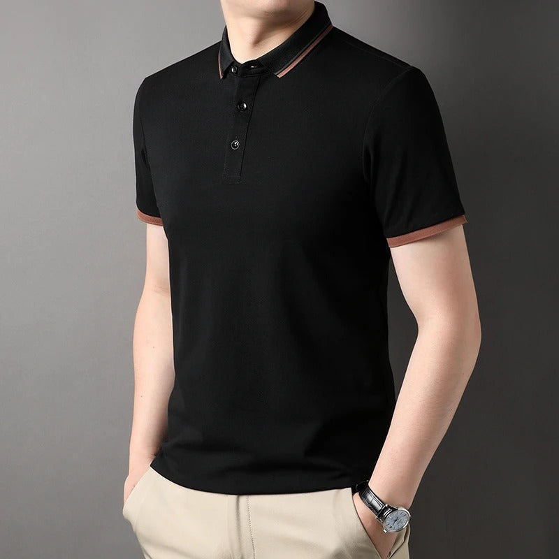 Camisa Polo Masculina Preta